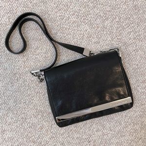 Michael Kors Black Shoulder Bag Silver Chain Purse